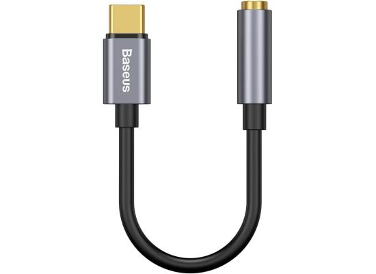 Baseus Headphone Adapter Type-C to 3.5MM Female Adaptor L54 - Grey
